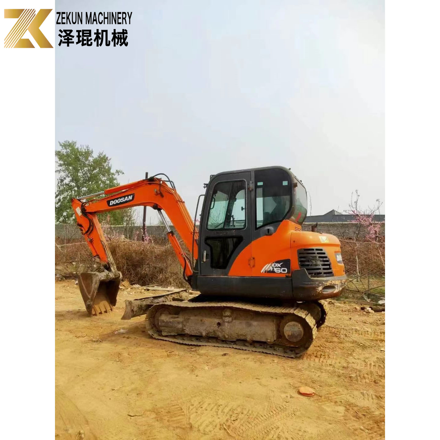 Second Hand Doosan DX60-7 DX60-9 6T Used Crawler Excavator From Korea