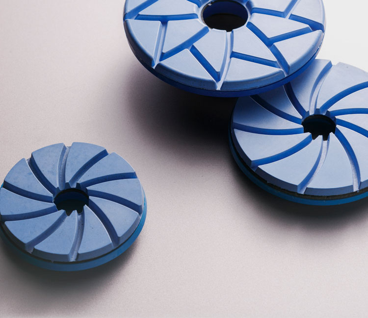 80/100/120/150/180/200/230mm Snail Lock Resin Polishing Pads for Stone Edge Polishing