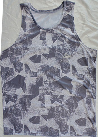 Crew Neck Breathable Patterned Mens Summer Tanks , Men'S Sleeveless Gym Shirts