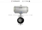 Pneumatic 8 Inch Wafer Type EPDM Gasket Butterfly Valves