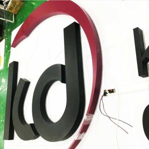 Quality Building Facade 3d Backlit Letter Sign 6500K wholesale