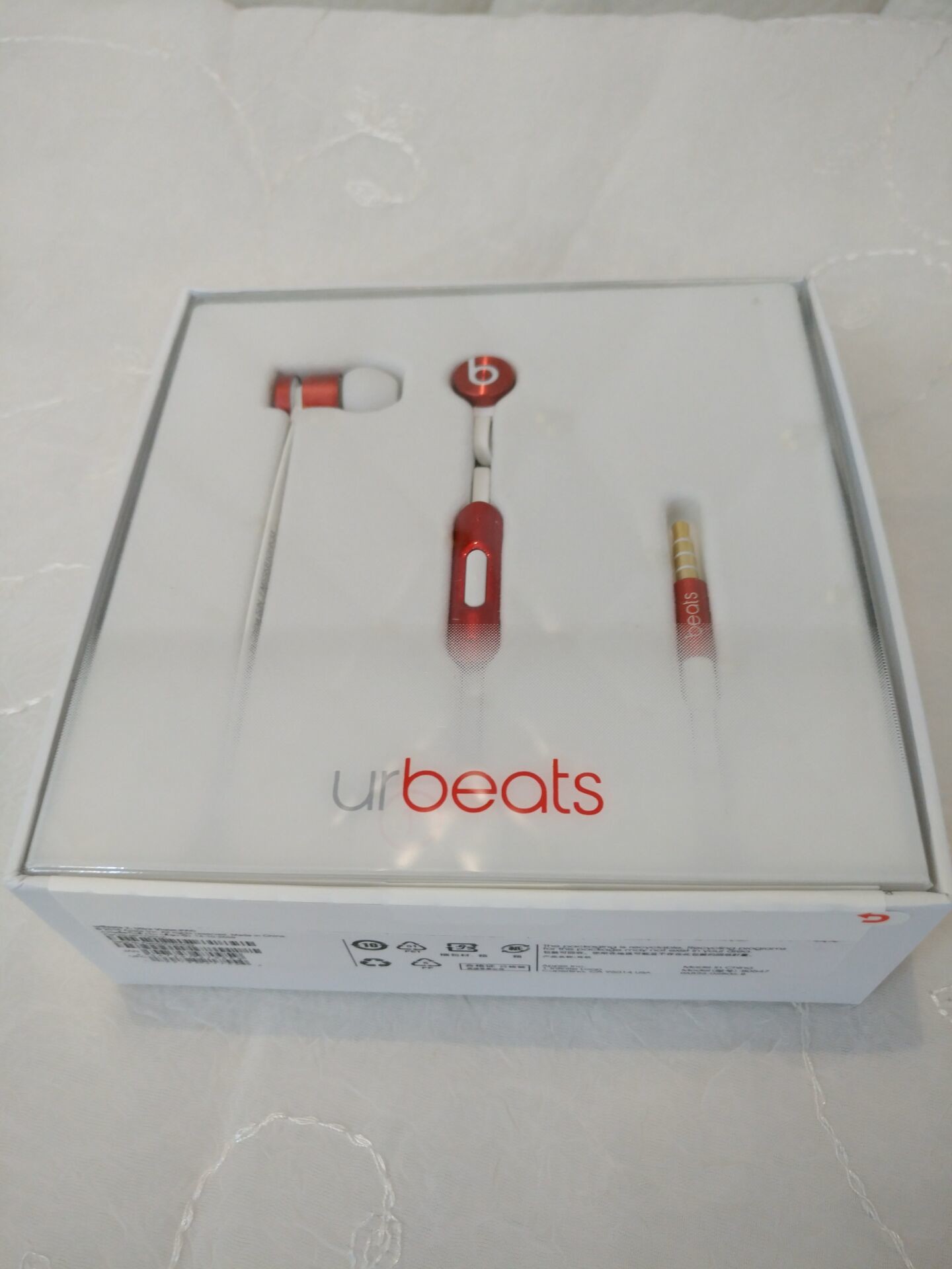 New urBeats Headphones Earphones With Mic by Dr.Dre Red Special Edition In Retail Packagingmade in china grgheadests.com