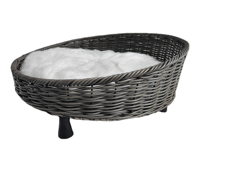 Morden Style Artificial Rattan Pet Furniture Fashion Indoor Pet Bed Dog Bed House Waterproof