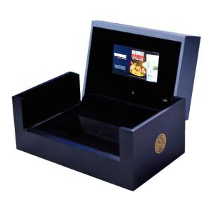 Quality Presentation LCD Screen Video Gift Box Black 7inch 256MB Memory for souvenir wholesale