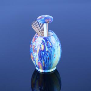 Quality Modern ABS Egg Plastic Toothpick Holder 10cm Height wholesale