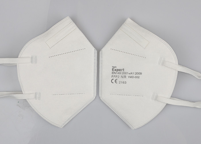 Headband Non Woven FFP2 Face Mask White Color For Pharmaceutical