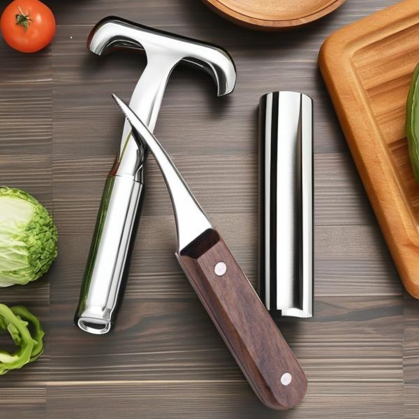 Heavy-Duty Stainless Steel Shrimp Peeler Knife for Easy Fish Belly Cutting and