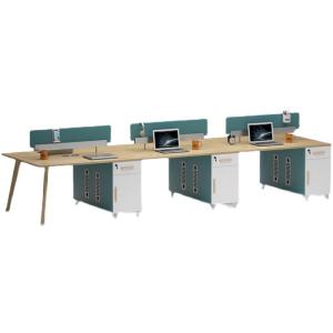 Quality Commercial Furniture Modern Solid Wood Staff Desks and Chairs for Finance Workstation wholesale