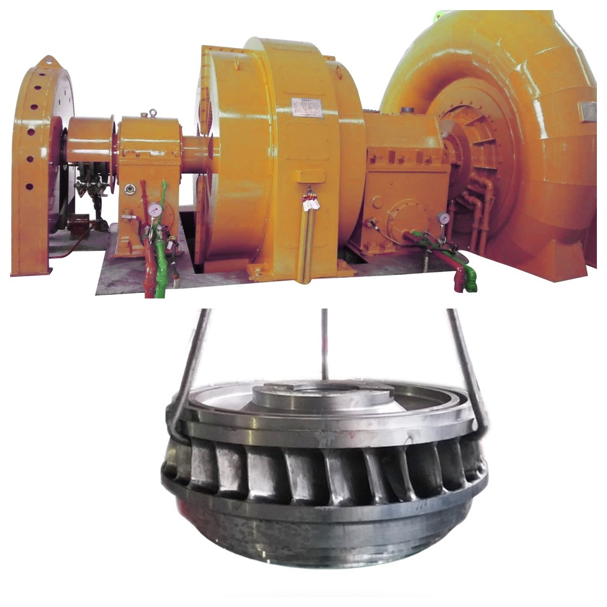 Power Plant With High Capacity Francis Turbine Generator 300KW-20MW Rated Efficiency 90%-96%