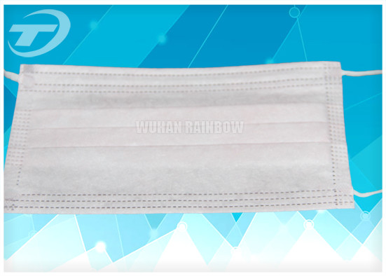 Disposable face mask 2 ply earloop with different color , made of non-woven fabric