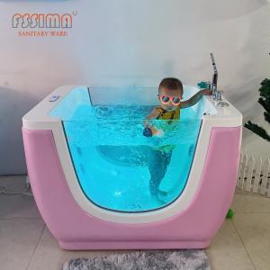 Quality Fiberglass Acrylic Baby SPA Bathtub 1100x850x900mm White Pink Blue Orange Colour wholesale