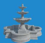 Outdoor garden 5 Tier Stone Marble Water Pool Fountain