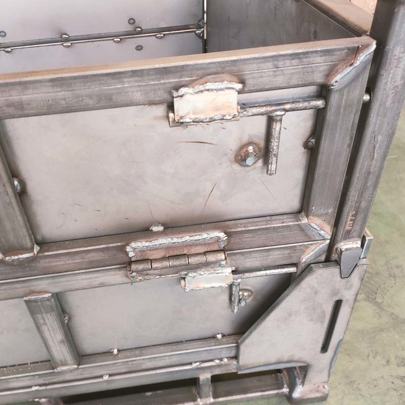 Storage Crates Stackable Pallet Boxes Folding Nestable For Warehouse Organization