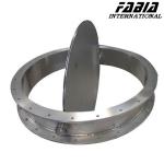 200mm 150mm 110mm Stainless Steel Flanged Ventilation Butterfly Valve For Water