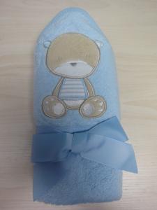 Quality 100% cotton woven terry fabric embroidered hooded baby towels wholesale