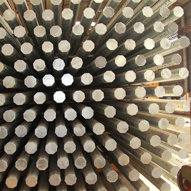 Q345 12m Height Steel Power Pole , Steel Electric Pole Hot Dip Galvanization