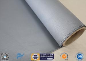 Quality Electrical Insulation Glass Fiber 260℃ 20.8oz Silicone Coated Fiberglass Fabric Gray wholesale