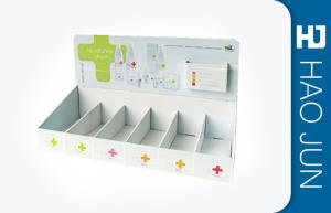 Quality CustomE Flute Cardboard Display Boxes With Compartment Counter Stand wholesale
