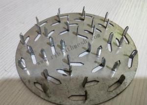 Quality 1.2mm Galvanized Anti Split Plates , Anti Climb Fence Spikes 127mm Diameter wholesale