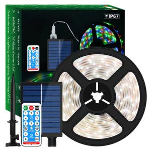 Quality Garden Christmas Outdoor Strip Lights Solar CCT 3000K Length 5M wholesale