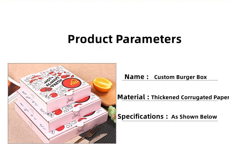 OEM Biodegradable Takeaway Pizza Boxes CMYK 4 Color Offest Printing