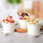 350gsm Quality Disposable Ice Cream Paper Cup Ice Beverage Shop Used Ice Cream