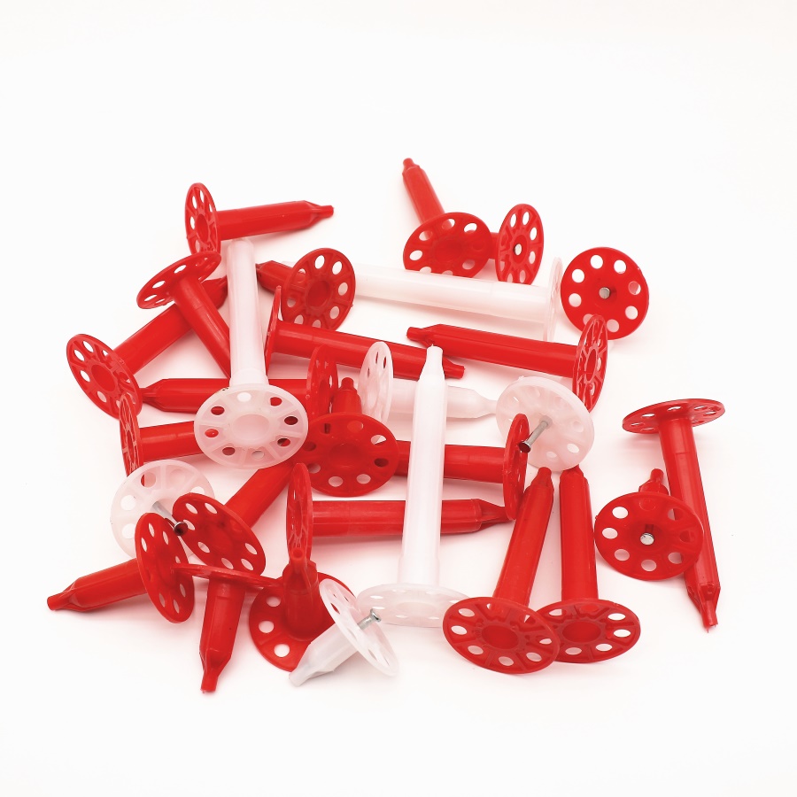 Hdpe Shooting Wall Insulation Anchors Nails For Insulation Fasteners Fixing 48MM Length Steel