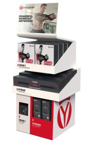 Quality Lightweight Durable Corrugated Floor Displays , Foldable Cardboard Display For Floor wholesale