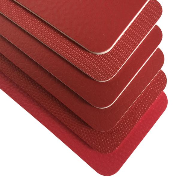 Kindergaten PVC Sports Flooring Red Color Sound Insulation For Table Tennis