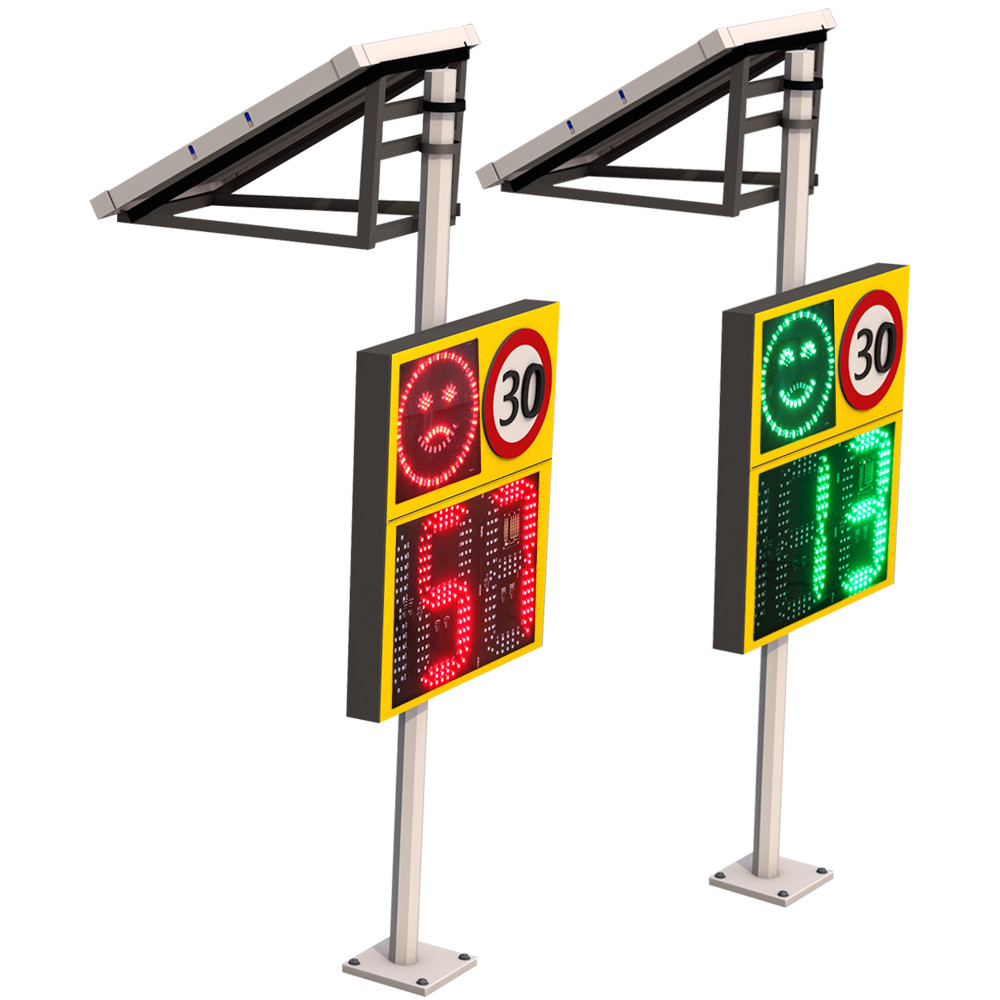 Radar Detection Smile Face Feedback Speed Three Digit Solar Sign