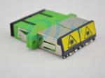 1 / 2 Core Plastic Metal Optical Fiber Patch Cord , Green Optical Fiber Cable