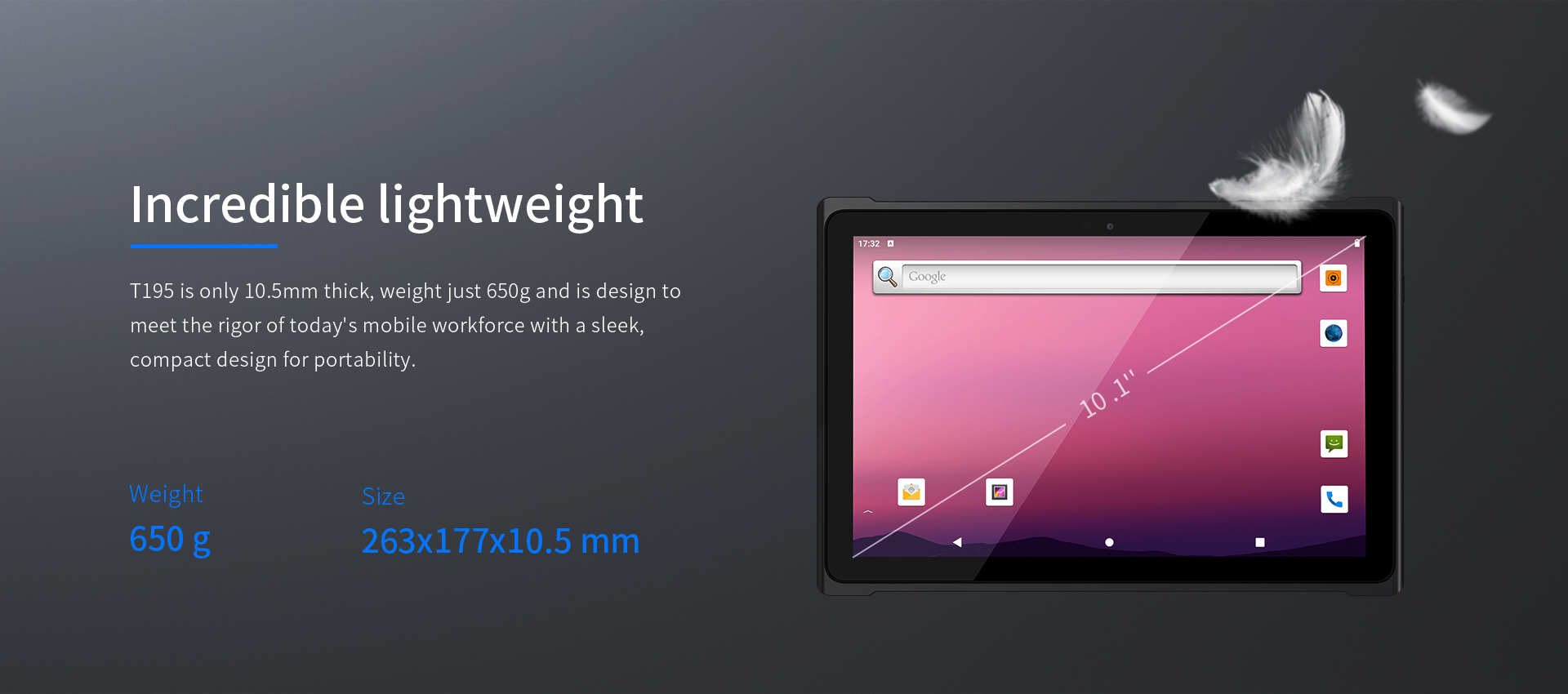 Rugged Tablet 10-Inch Industrial PC with USB Type C Charging Interface and Android 11