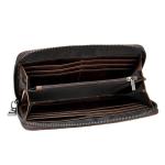 Minibook Credit Leather Wallet with Long Zipper Luxury Handbags