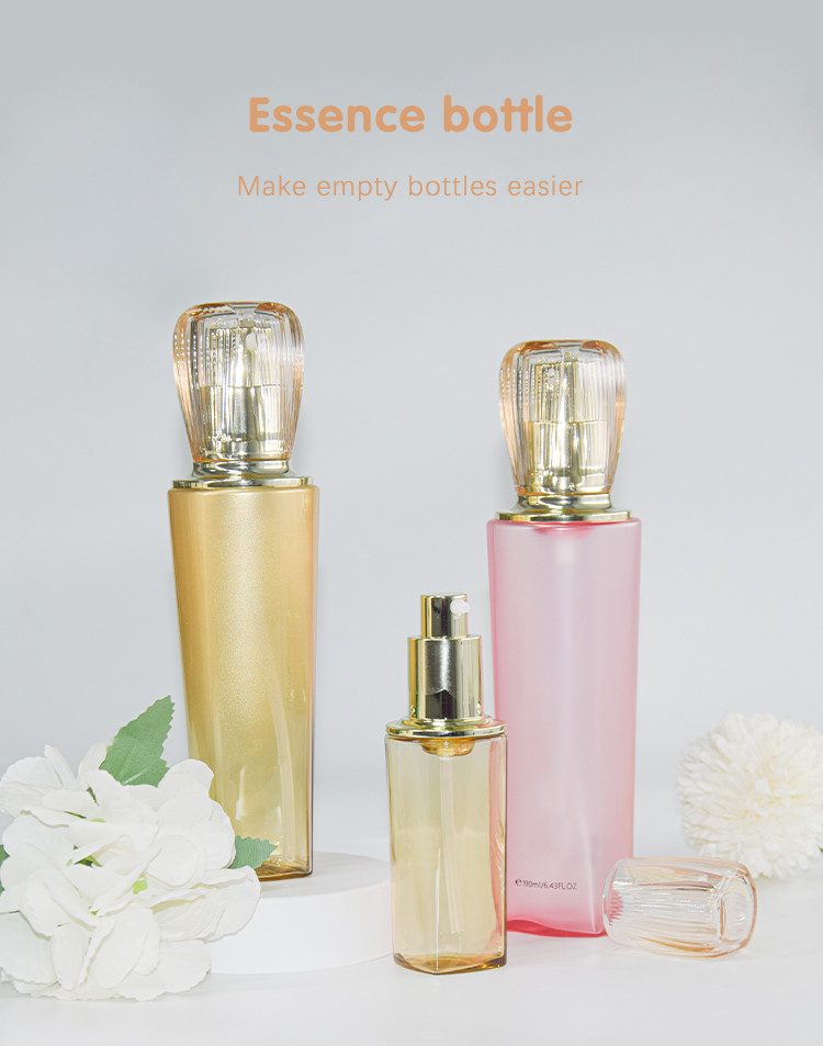 50ml 150ml 200ml PETG Lotion Pump Bottles For Low Viscosity Cosmetic Packaging Set