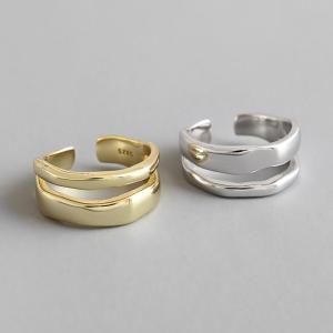 Quality 925 Sterling Silver Jewelry Irregular Opening Ring For Women wholesale