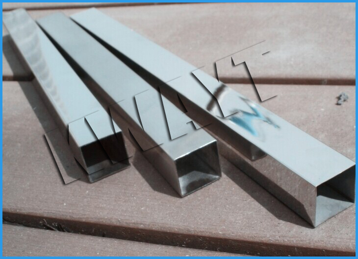 600 grit polished stainless steel square tube for decoration