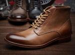 Autumn Winter Mens Leather Dress Boots High Top Leather Boots Cotton - Padded