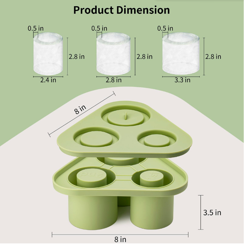 Meterial 100% Food Grade Silicone Kitchen Accessories for Tumbler Cup Ice Cream Makers