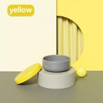 Yellow Training Infant Feeding Bowl 450ML Infant Suction Bowls For Baby