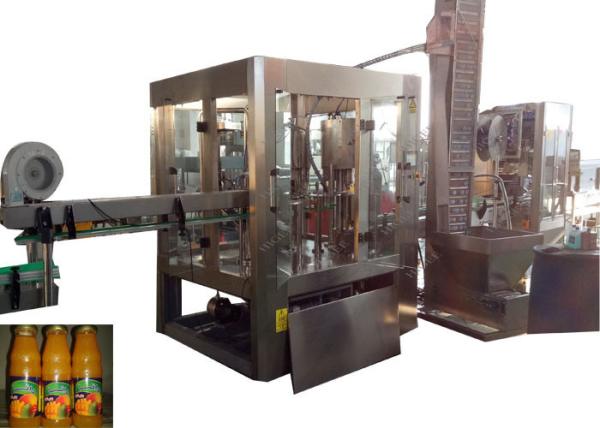 Low Noise Automatic Water Bottle Filling Machine , Soft Drink Machine For Pet