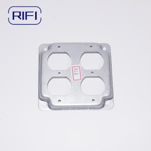 Quality 4&quot; x 4&quot; Raised Steel Box Cover RS8 Surface Mount Cover for Two Duplex Receptacles wholesale