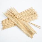 Round Bamboo Skewer Looped Sticks For Food And BBQ Grill