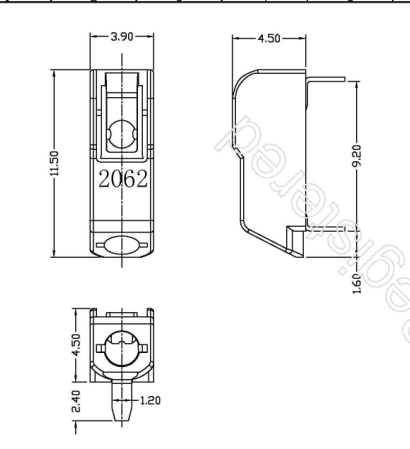 2062 Seriers Strip Light Connectors 1P 2P,3P, LED Light Terminal Blocks Connectors
