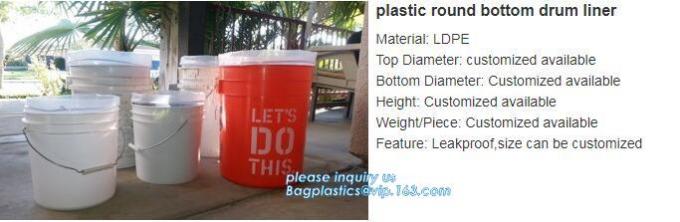 Chemical Barrels Drum Liners Elastic Band Drum Covers, Oil Round-Bottomed Lining Bags Ibc Liner Bag For Transporting 8