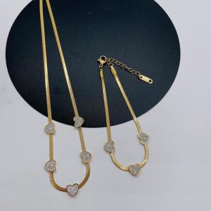 Quality PAVOI Freshwater Pearl Heart Necklace Set 14K Gold Plated For Women wholesale