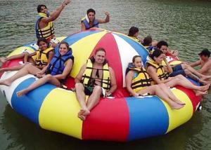Quality 8 - 10 Person Inflatable Disco Boat Motorized Toys Semi Boat , Water Spinner Gyro wholesale