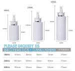 Shampoo Pump Bottle, Luxury Silver Cosmetic Packaging Face Cream Serum Essence