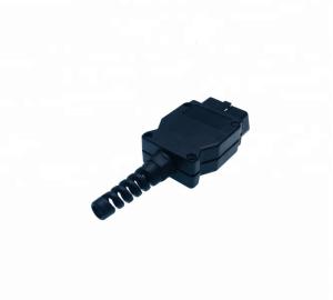 Quality OBD2 OBDII Enclosure with J1962 OBD2 Male Connector and Wire Tube wholesale