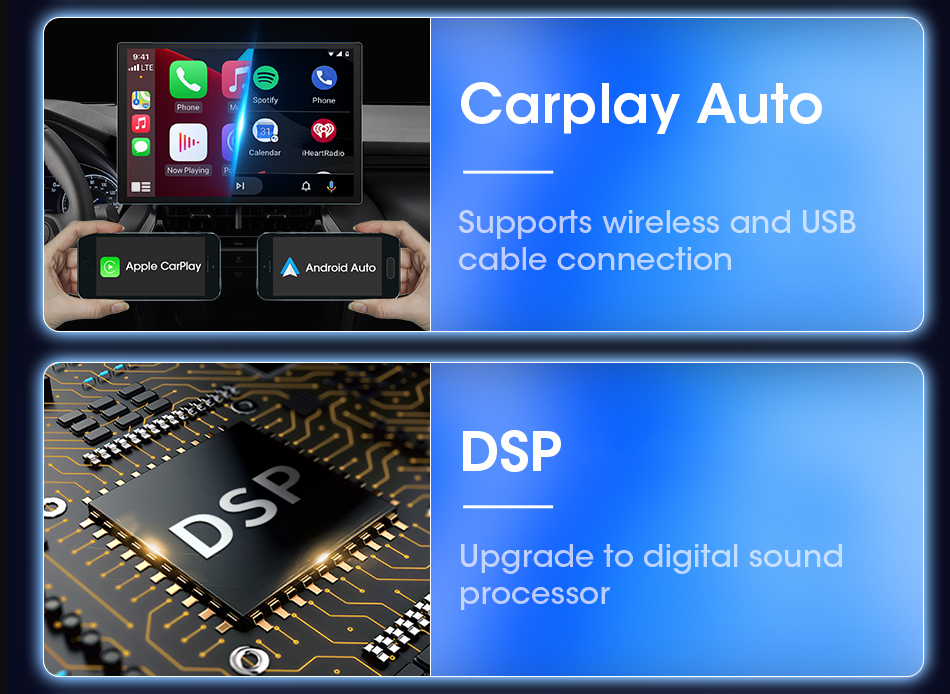 Universal Year 13" 2 Din Car Radio 1920*1200P QLED Built-in CarPlay Multimedia Stereo