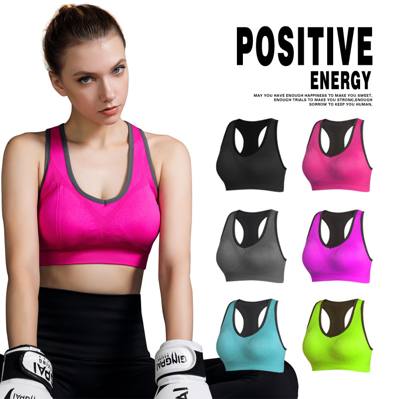 Adults Women High Impact Sports Bra Wireless Seamless Bacterialproof